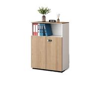 GEK208130 Armadi archivio schedari Mobiletto portaoggetti corto for ufficio con serratura, in legno, con divisorio Cassettiera Scrivania