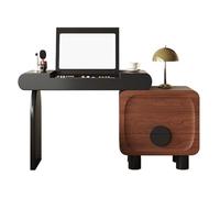 GEK208130 Camera da letto Scrivania for trucco con specchio ribaltabile, toletta for armadietto, scrivania for in stile rustico for camera da letto, for ufficio in legno Toeletta