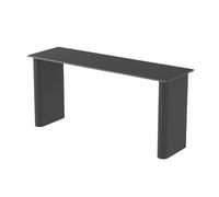 GEK208130 Casa Tavolo da bar Home Rock Slab con gambe in metallo, tavolo da pranzo rettangolare alto for cucina commerciale da balcone Tavolo da bancone(Nero)