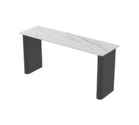 GEK208130 Casa Tavolo da bar Home Rock Slab con gambe in metallo, tavolo da pranzo rettangolare alto for cucina commerciale da balcone Tavolo da bancone(Multi-colored)