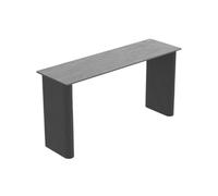 GEK208130 Casa Tavolo da bar Home Rock Slab con gambe in metallo, tavolo da pub lungo, stretto e alto for balcone commerciale Tavolo da bancone(Grijs)