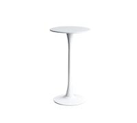GEK208130 Casa Tavolo da bar rotondo semplice e casual, altezza casa, tavolo da cocktail for soggiorno, festa Tavolo da bancone(Bianco)