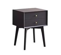 GEK208130 Comodini Comodino in legno Camera da letto Piccolo comodino moderno minimalista Comodino portaoggetti stretto Armadio doppio cassetto Comodino rialzato in tinta unita Camera da letto(Bruin)