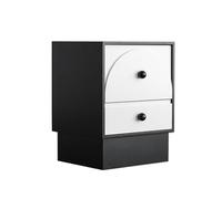 GEK208130 Comodini Comodino in legno massello con due cassetti, adatto for soggiorno, camera da letto, mobile da cucina Camera da letto