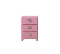 GEK208130 Comodini Comodino in legno massello Mobili for camera da letto Contenitore minimalista Comodino piccolo Credenza portaoggetti vintage for soggiorno Camera da letto(Pink)