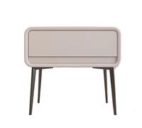 GEK208130 Comodini Comodino in legno, minimalista, moderno, con gamba alta, comodino, minimalista, piccolo, con cassetto singolo, comodino, mobili portaoggetti Camera da letto(Beige Gray,Piccolo)