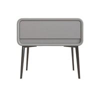 GEK208130 Comodini Comodino in legno, minimalista, moderno, con gamba alta, comodino, minimalista, piccolo, con cassetto singolo, comodino, mobili portaoggetti Camera da letto(Light Gray,Piccolo)