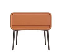 GEK208130 Comodini Comodino in legno, minimalista, moderno, con gamba alta, comodino, minimalista, piccolo, con cassetto singolo, comodino, mobili portaoggetti Camera da letto(Orange,Grande)