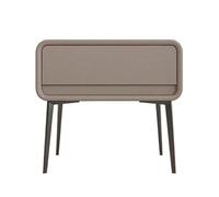 GEK208130 Comodini Comodino in legno, minimalista, moderno, con gamba alta, comodino, minimalista, piccolo, con cassetto singolo, comodino, mobili portaoggetti Camera da letto(Khaki,Grande)