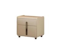 GEK208130 Comodini Comodino, Mobiletto portaoggetti in legno massello Credenza con due cassetti, Mobiletto portaoggetti in legno massello for soggiorno, camera da letto e studio Camera da letto