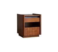GEK208130 Comodini Mobile portaoggetti minimalista con cassetti, comodino in legno massello for soggiorno, camera da letto Camera da letto