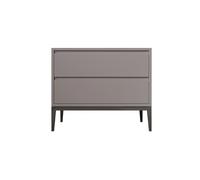 GEK208130 Comodini Mobiletto portaoggetti bianco/grigio/beige con cassetti, comodino in legno massello for soggiorno, camera da letto, cucina Camera da letto(Grijs)