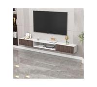 GEK208130 Home Centro di intrattenimento a parete, console TV multimediale, mensole sospese con anta for soggiorno Tavolino TV