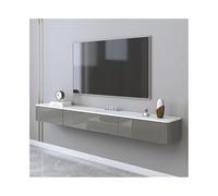 GEK208130 Home Floating TV Stand with 2 Drawer TV Cabinet for Small Living Rooms Edia Console Floating Storage Cabinet Tavolino TV(Grijs,180x24x19cm)