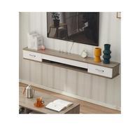 GEK208130 Home Mensola Galleggiante per TV, Mobile TV da Parete, scaffali galleggianti con cassetto, Console Multimedia for Intrattenimento Armadietto(Grey)