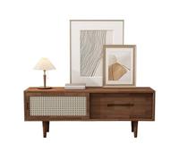 GEK208130 Home Mobile portaoggetti for camera da letto in stile moderno e minimalista, mobile TV a terra for soggiorno in legno Tavolino TV(Bruin)