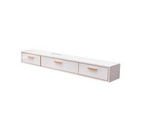 GEK208130 Home Mobile TV a parete con ripiano for decoder a parete, da appendere in camere da letto e soggiorni Tavolino TV(Bianco,M)