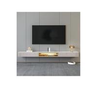 GEK208130 Home Mobile TV da parete in legno massello, semplice e moderno, for soggiorno (con luci) Tavolino TV(Grande)