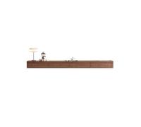 GEK208130 Home Mobile TV sospeso, centro di intrattenimento a parete con 2 cassetti, console multimediale Tavolino TV(Bruin,160x24x20cm)
