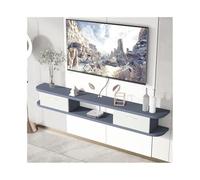 GEK208130 Home Mobile TV sospeso, console multimediale da parete da 71'' con spazio for camera da letto e soggiorno Tavolino TV(Grijs,200x22x20cm)