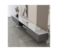 GEK208130 Home Mobile TV sospeso da parete, multi vano, console multimediale per TV, mobile per TV (bianco, grande)
