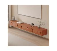 GEK208130 Home Mobile TV sospeso minimalista, centro di intrattenimento a parete con 2 cassetti, console multimediale Tavolino TV(Bruin,180x24x20cm)