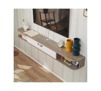GEK208130 Home Mobile TV sospeso minimalista, piccolo scaffale portaoggetti for soggiorno e camera da letto con gestione dei cavi Tavolino TV(Grijs)