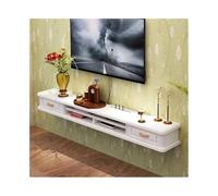 GEK208130 Home Mobile TV sospeso, mobile porta TV sospeso, mobile porta TV for soggiorno, parete attrezzata for l'intrattenimento Tavolino TV(Bianco)
