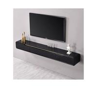 GEK208130 Home Mobile TV sospeso, mobiletto sospeso minimalista da parete, piccolo scaffale portaoggetti sospeso for il soggiorno. Tavolino TV(Nero,Piccolo)