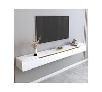GEK208130 Home Mobile TV sospeso, mobiletto sospeso minimalista da parete, piccolo scaffale portaoggetti sospeso for il soggiorno. Tavolino TV(Bianco,Grande)