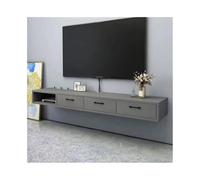 GEK208130 Home Mobiletto porta TV sospeso a parete, mobiletto porta TV con mensola for console multimediale, for intrattenimento e giochi Tavolino TV(Grijs,200x23x20cm)