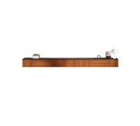 GEK208130 Home Mobiletto porta TV sospeso, mobiletto porta TV sospeso, centro multimediale for soggiorno Tavolino TV(Brown black,200x24x20cm)