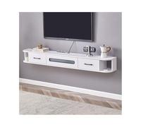 GEK208130 Home Mobiletto sospeso Console Center, centro di intrattenimento con cassetto for soggiorno Tavolino TV(Bianco)