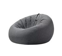 GEK208130 Home Pouf singolo pigro for camera da letto e balcone Tatami for il tempo libero reclinabile piccolo divano pavimento Pouf Sacco(Grijs,Piccolo)