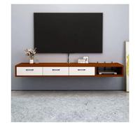 GEK208130 Mobile Porta Tv Mobile TV sospeso multifunzionale a parete in legno con armadietto e cassetto, mobile porta TV for soggiorno camera da letto, supporto TV moderno, 70,8'' Tavolino TV(Walnut)