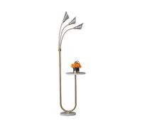 GEK208130 Moderna Lampada da terra con ripiani Base in marmo Industriale Moderno Arco Lampada da Lettura con Tavolo Agriturismo Rustico Grande Lampada da terra per Soggiorno Camera da letto Ufficio