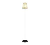 GEK208130 Moderna Lampada da terra in tessuto floreale decorativo semplice da comodino for camera da letto soggiorno retrò Lampada alta