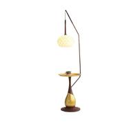 GEK208130 Moderna Lampada da terra moderna for camera da letto e soggiorno Lampada da terra con tavolo, tavolino da caffè Lampada da terra Lampada alta(Bianco)
