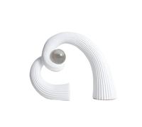GEK208130 Moderna Scultura Decorativa da Tavolo in Resina, Moderna e Creativa, Ideale for Ufficio, Camera da Letto e libreria. Scultura(Bianco)
