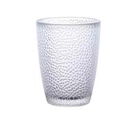 GEK208130 Moderni Acrylic Raindrop Textured Drinking Cup, Stackable Heat-resistant Water for Juice Beverages Beer Feste(Transparent,Piccolo)