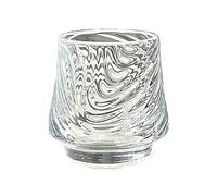 GEK208130 Moderni Bicchiere in vetro a strisce a spirale, bicchiere in trasparente senza piombo da 170 ml for acqua, latte, succhi e whisky Feste