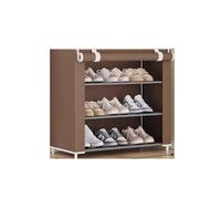 GEK208130 Moderno Alloggio locativo antipolvere for uso domestico semplice for scarpiera con scarpiera Dormitorio a più strati di grande capacità Organizzatore(Bruin)
