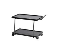 GEK208130 Moderno Carrello mobile, tavolino portaoggetti for divano, carrello da pranzo for tavolino da casa, (nero) Decorativo
