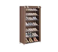 GEK208130 Moderno Dormitorio multistrato Alloggio in affitto antipolvere for uso domestico di grande capacità con scarpiera Semplici scarpiere Organizzatore(Bruin)