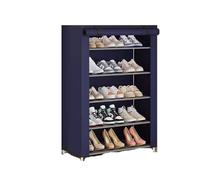 GEK208130 Moderno Dormitorio multistrato di grande capacità semplice porta scarpiera alloggio for noleggio antipolvere for uso domestico con scarpiera Organizzatore(Blue)