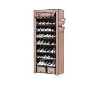 GEK208130 Moderno Dormitorio semplice for scarpiera Alloggio in affitto antipolvere for uso domestico multistrato di grande capacità con scarpiera Organizzatore(Bruin)