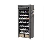 GEK208130 Moderno Dormitorio semplice for scarpiera Alloggio in affitto antipolvere for uso domestico multistrato di grande capacità con scarpiera Organizzatore(Grijs)