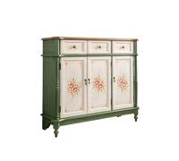 GEK208130 Moderno Mobiletto decorativo for soggiorno in legno con scarpiera integrata, 120 cm Organizzatore