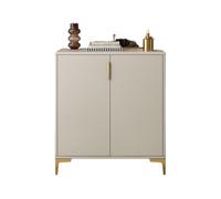 GEK208130 Moderno Mobiletto porta scarpe da ingresso, design semplice e moderno, mobiletto porta scarpe bianco for corridoio, 60 cm Organizzatore