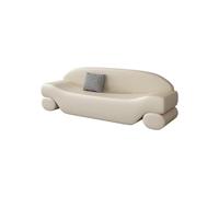 GEK208130 Moderno ottomano per camera da letto, panca da ingresso, panca moderna in finta pelle per camera da letto, panca imbottita decorativa (bianco)